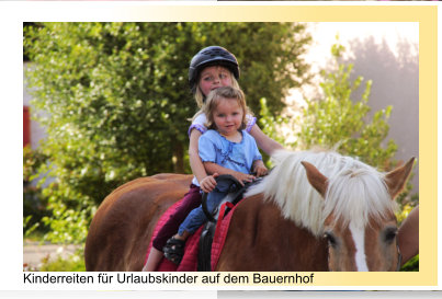 Kinderreiten auf dem tollen Bauern Kinder hof